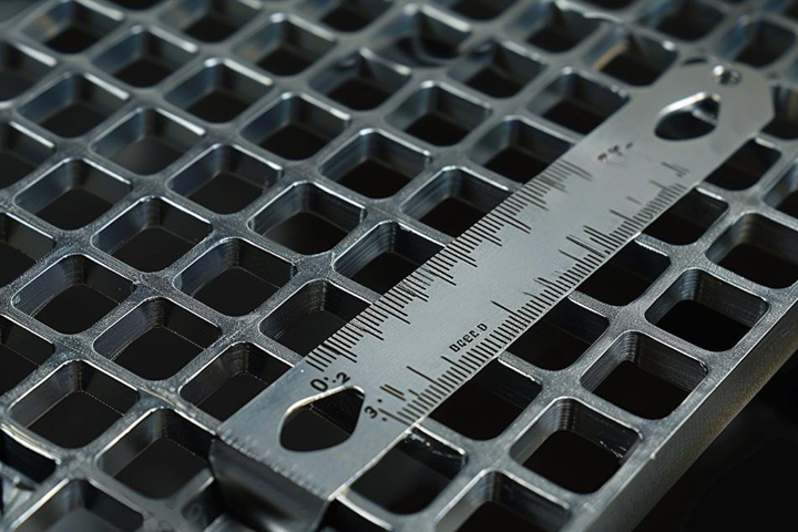 ISO9001 quality inspection measuring steel grating dimensional accuracy