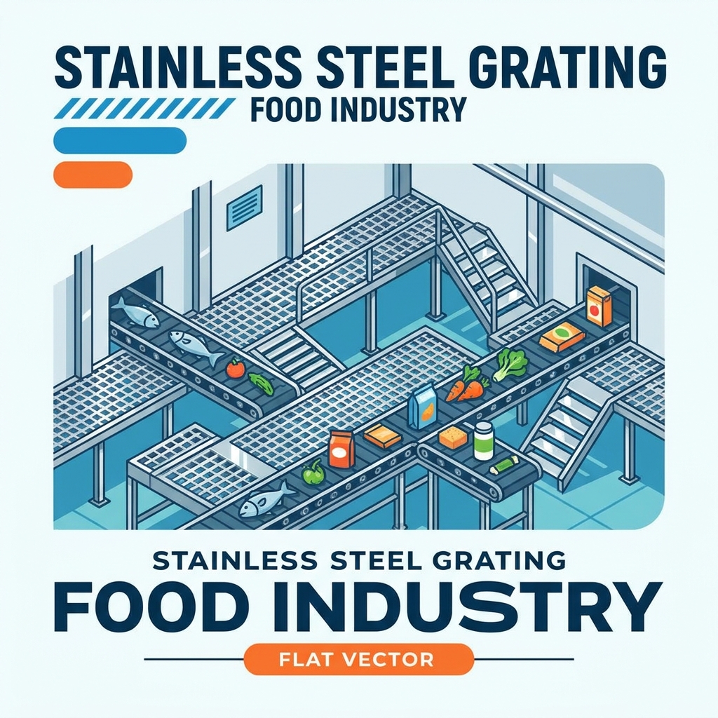 Stainless Steel Grating for Food Processing Facilities