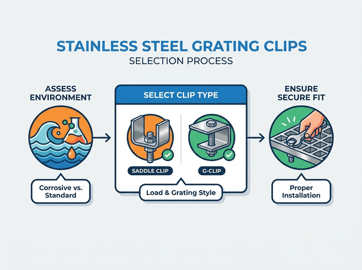 Stainless Steel Grating Clips