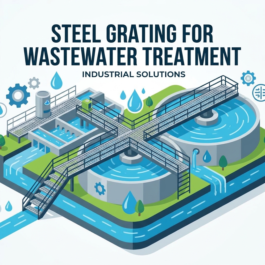 Steel Grating for Wastewater Treatment Plants